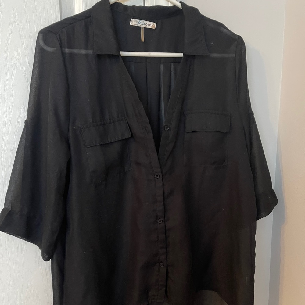 Anthropologie Free Bird 3/4 sleeve blouse